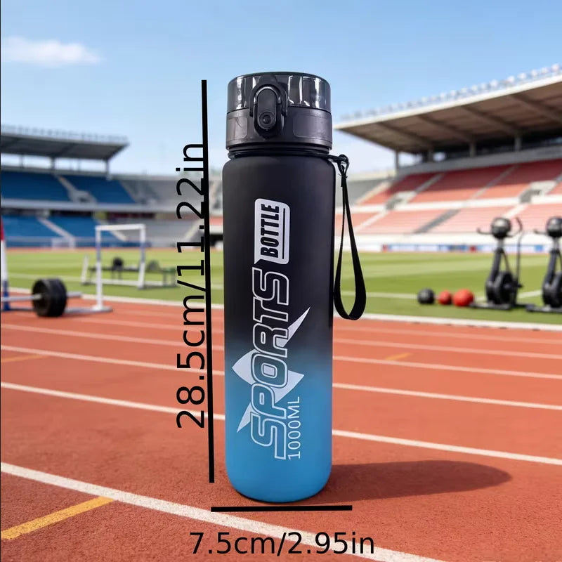 1000ml Gradient Sports Water Bottle Leak Proof Gym Sippy Cup