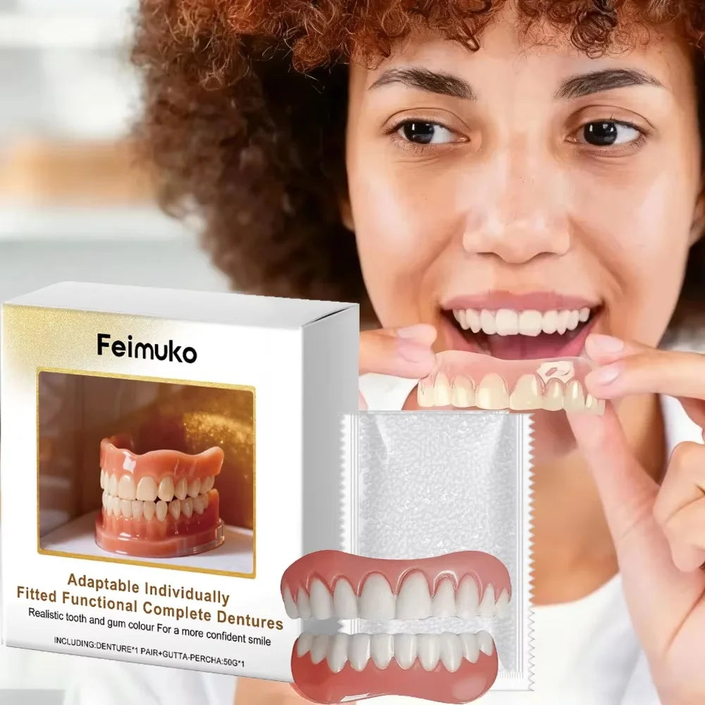 Denture Silicone Kit Soft Liners False Teeth Set - 3