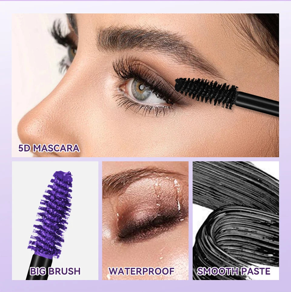5D Waterproof Lengthening Mascara Volumizing Eyelash Cosmetics - 9