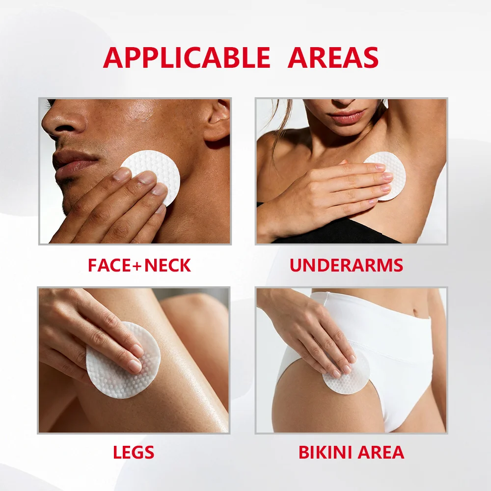 Ingrown Hair Treatment Pads Exfoliating Razor Bumps Aftershave Care