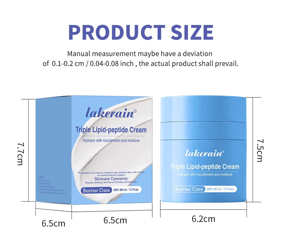Triple Lipid Peptide Cream Deep Hydration Face Moisturizer