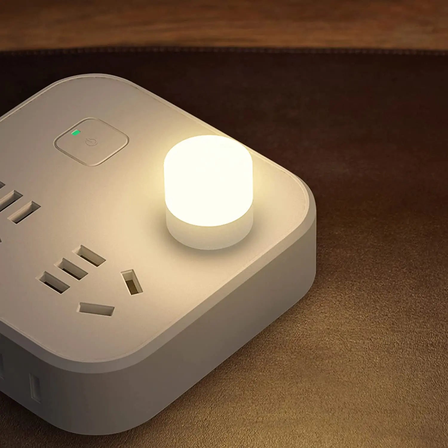 Mini USB LED Night Light Portable Plug In Lamp for Reading and Travel - 10