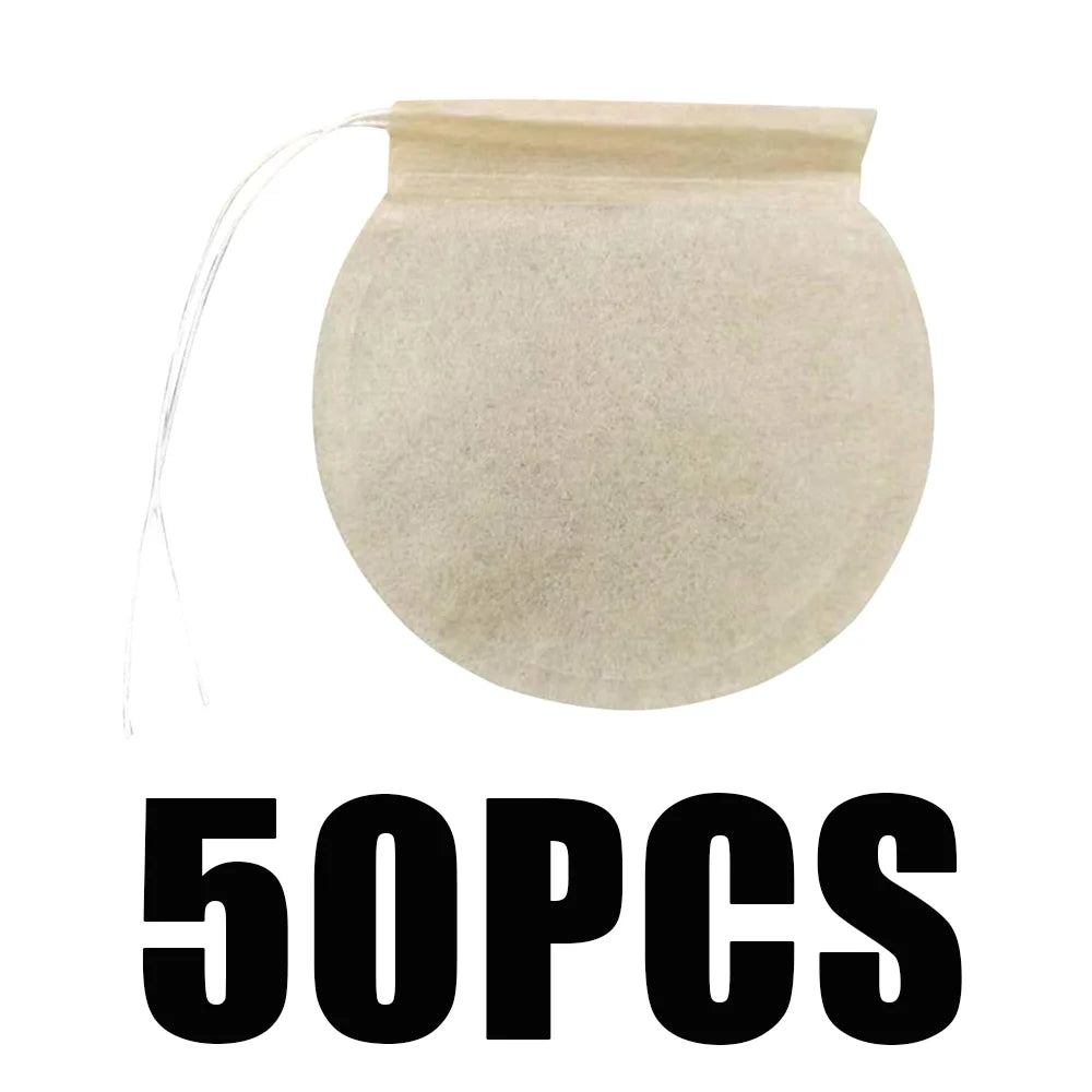 Disposable Tea Filter Bags - Loose Leaf Tea Infuser and Spice Sachets - 12