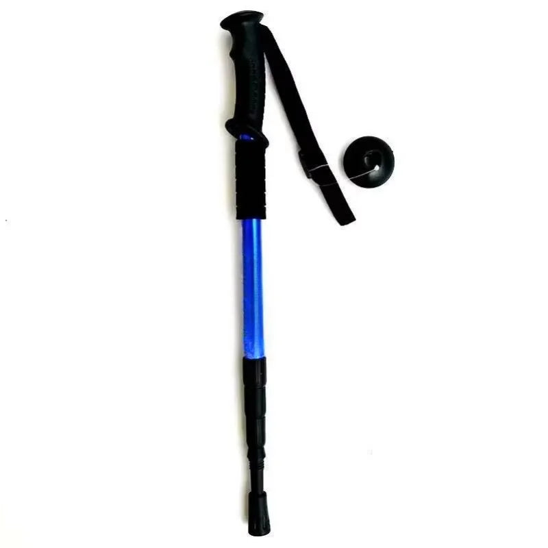 Ultralight Folding Trekking Poles Shock Absorbing Hiking Walking Stick