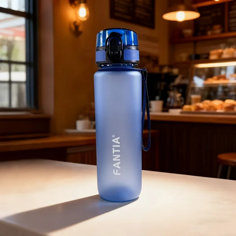 FANTIA 650ml Large Sports Water Bottle Portable Gym Leak Proof Flask - 13