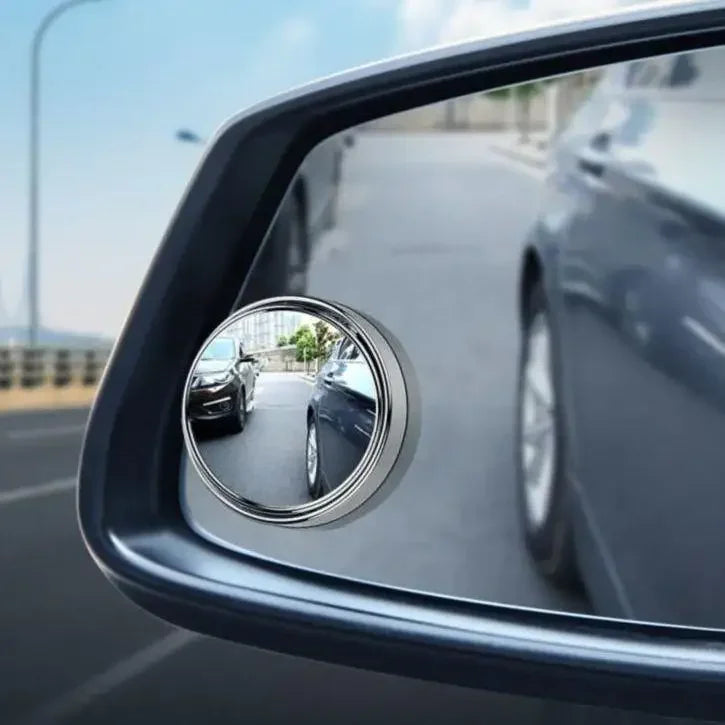 2Pcs Car Blind Spot Mirrors Adjustable Wide Angle Rearview Round Mirror