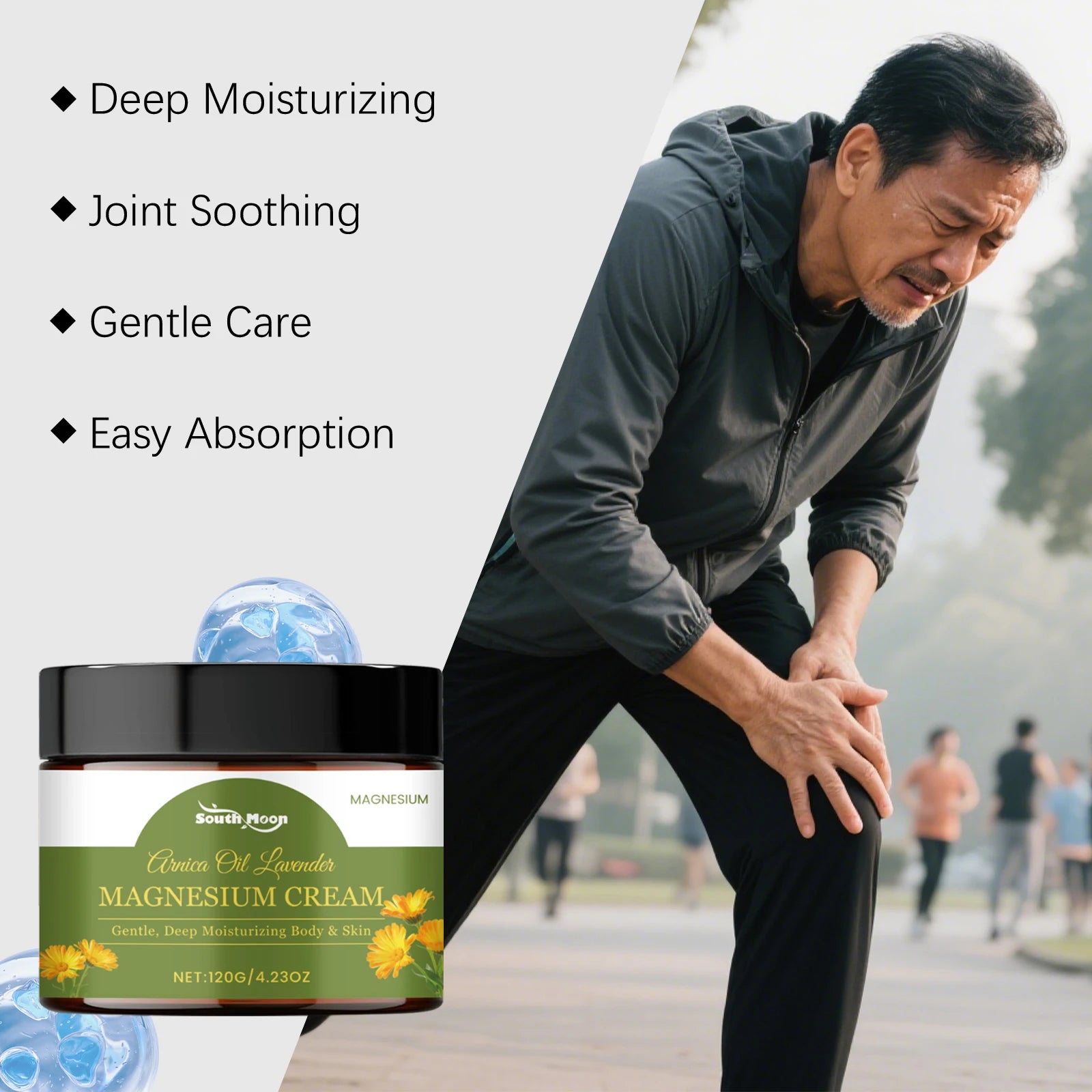 Joint Moisturizing Magnesium Cream Fast Absorbing Relief Care - 9