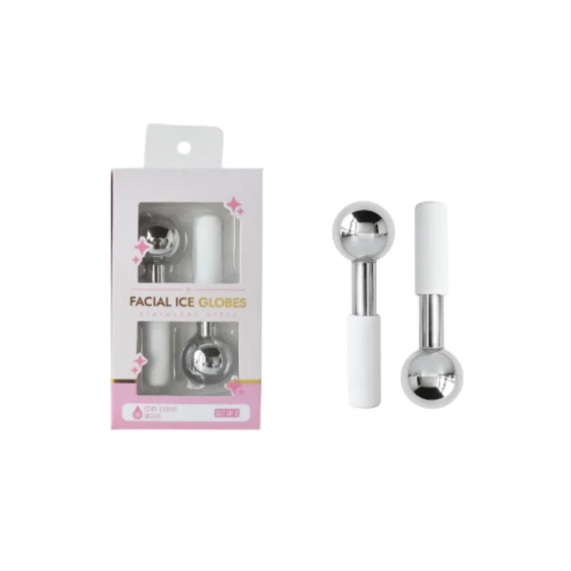 Stainless Steel Ice Globes Facial Cryo Sticks Cooling Roller - 19