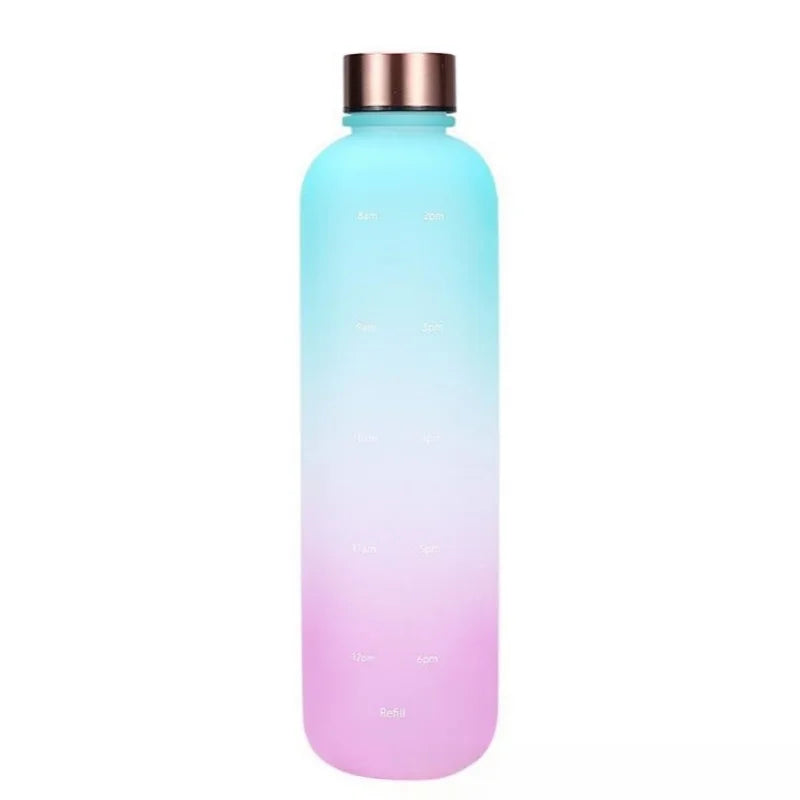 1000ml Gradient Sports Water Bottle Motivational Fitness Hydration Cup
