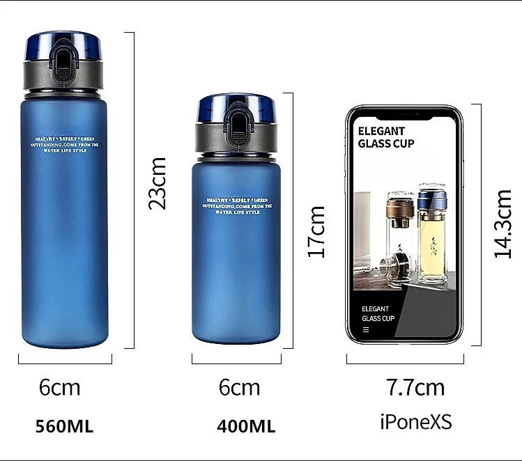 Fantia Leak Proof Sports Water Bottle BPA Free Fitness Hiking Jug - 24