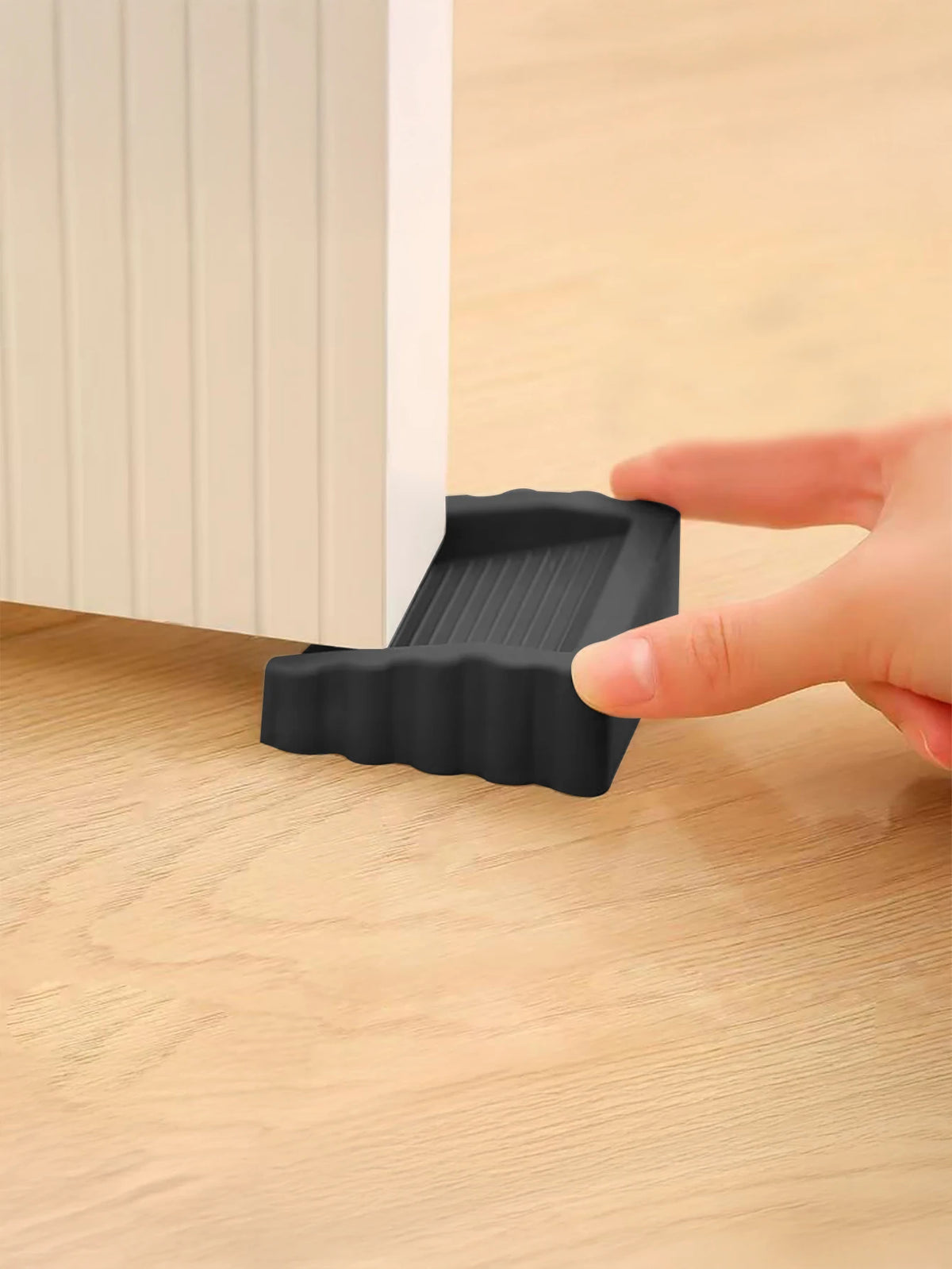 Anti-Slip Door Stopper Rubber Door Wedge Floor Protector Set