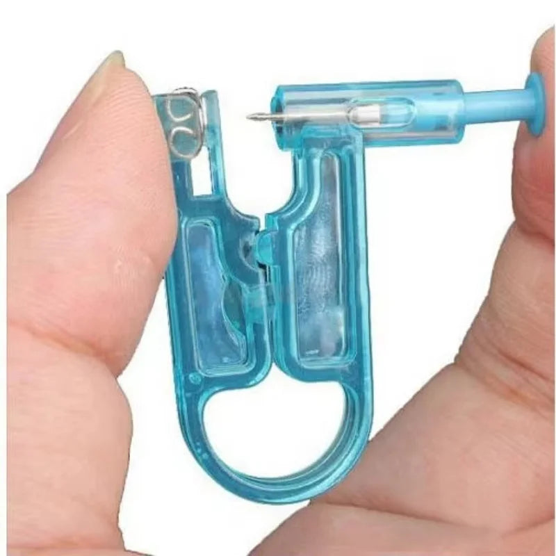 Disposable Ear Piercing Gun Kit Sterile Safety Studs Piercer Tool Set - 2