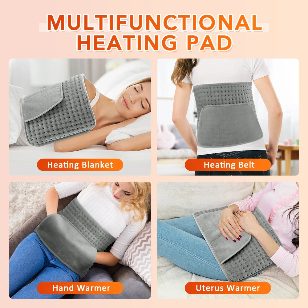 Electric Heating Waist Belt Thermal Pad Back Warmer - 24