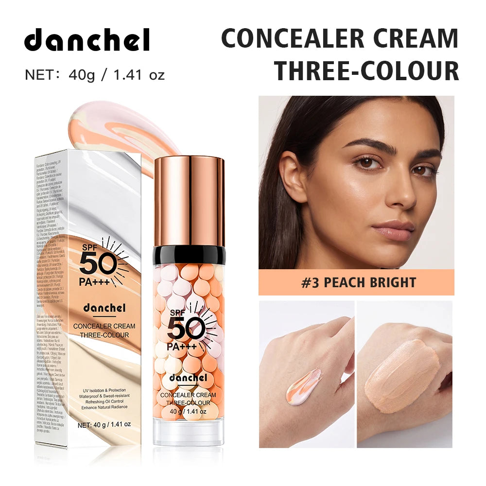 3 Color Correcting Concealer Cream SPF50 Makeup Primer Base - 19
