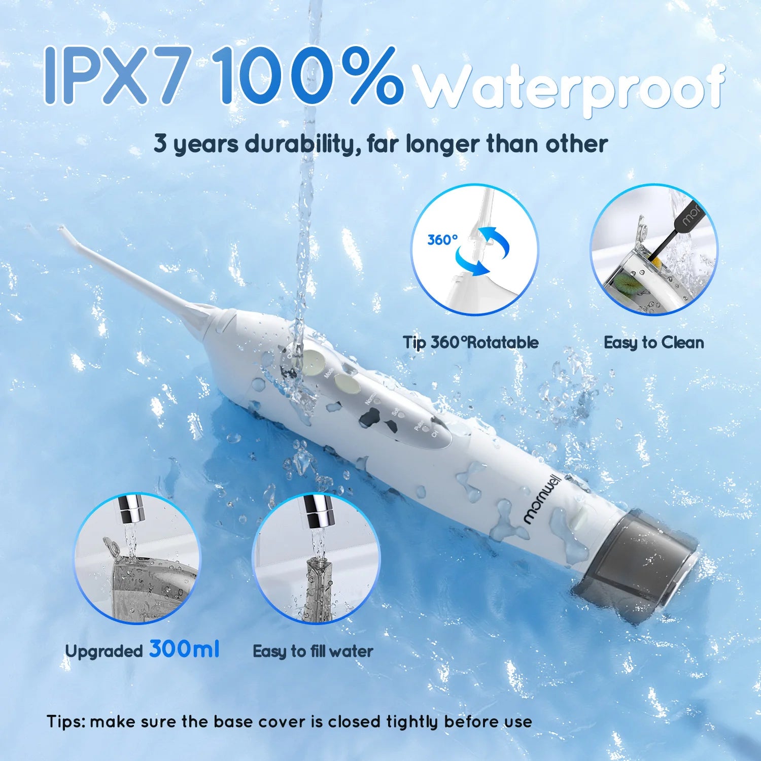Portable Water Flosser and Teeth Whitening Kit Oral Care - 6
