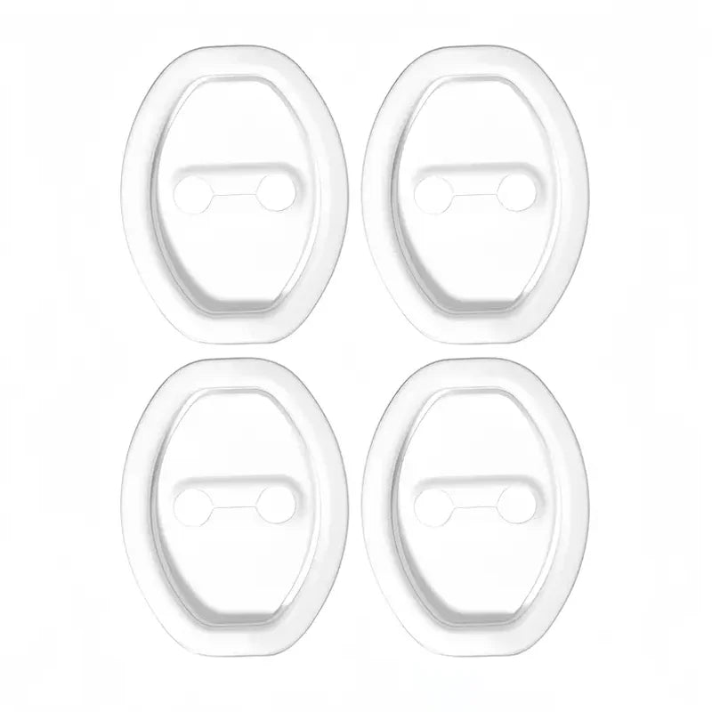 4PCS Car Door Lock Covers Shock Absorber Anti Collision Silicone Pads - 7
