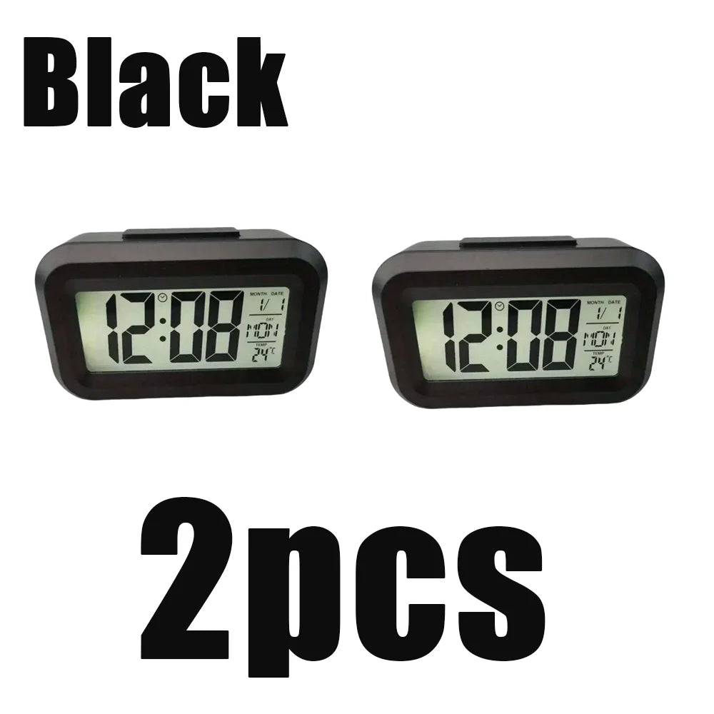 Digital Alarm Clock with Temperature Calendar and LED Display - 22