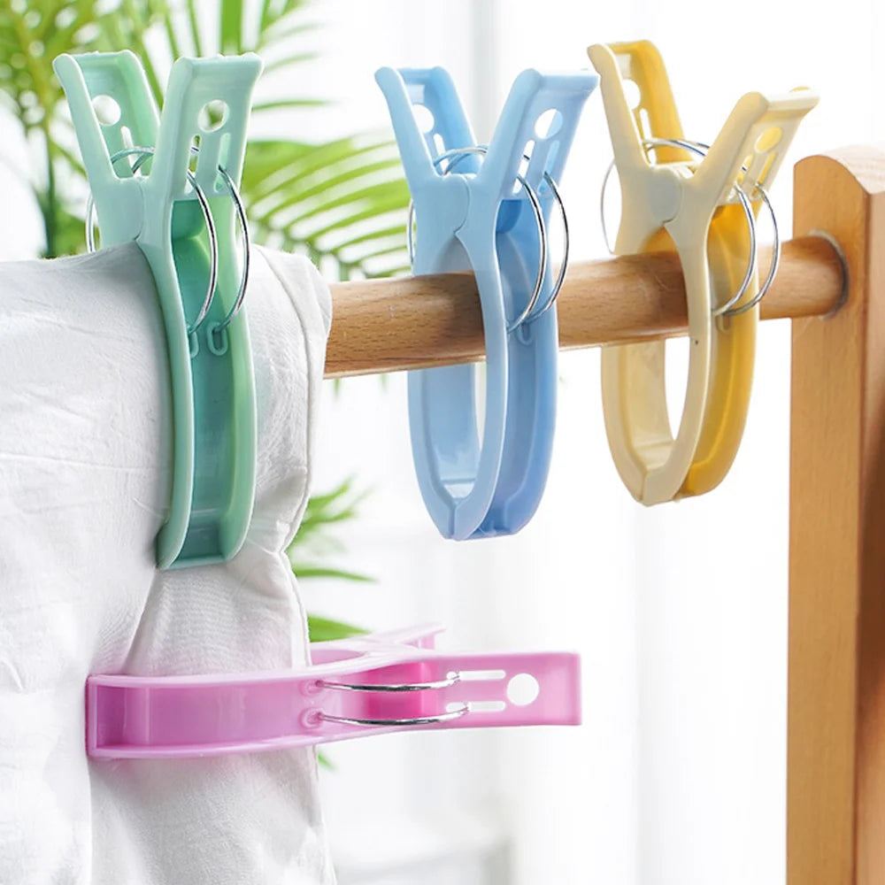 Large Beach Towel Clips Heavy Duty Non Slip Plastic Lounger Pegs