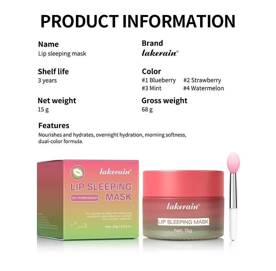 Nourishing Lip Mask Hydrating Lip Balm For Dry Cracked Lips - 18