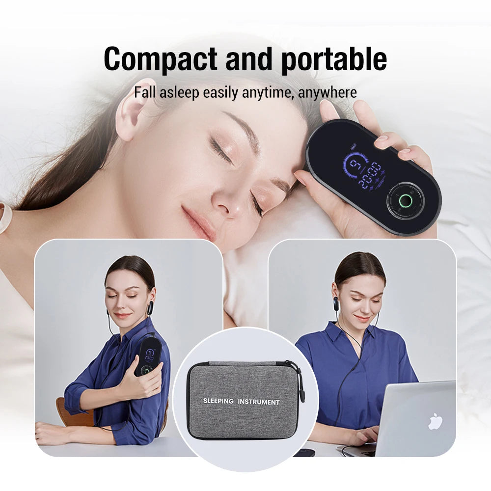 Handheld CES Sleep Aid Device Insomnia Relief Palm Massager - 23