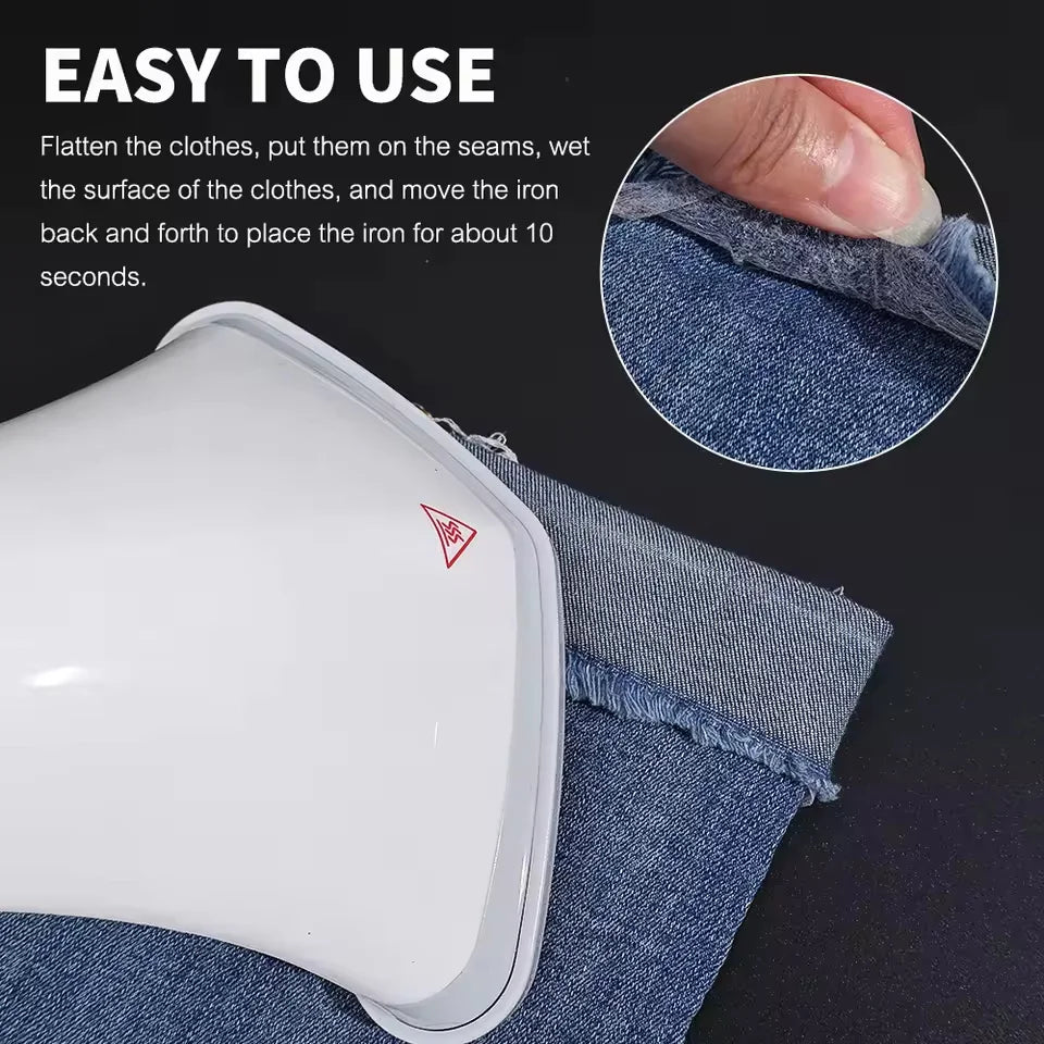 Iron-On Hemming Tape 64m Roll Fabric Adhesive for Pants and Sewing - 4