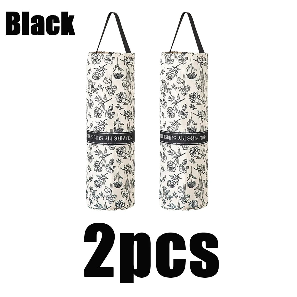 Wall Mounted Grocery Bag Dispenser Plastic Bag Storage Organizer Holder - 14