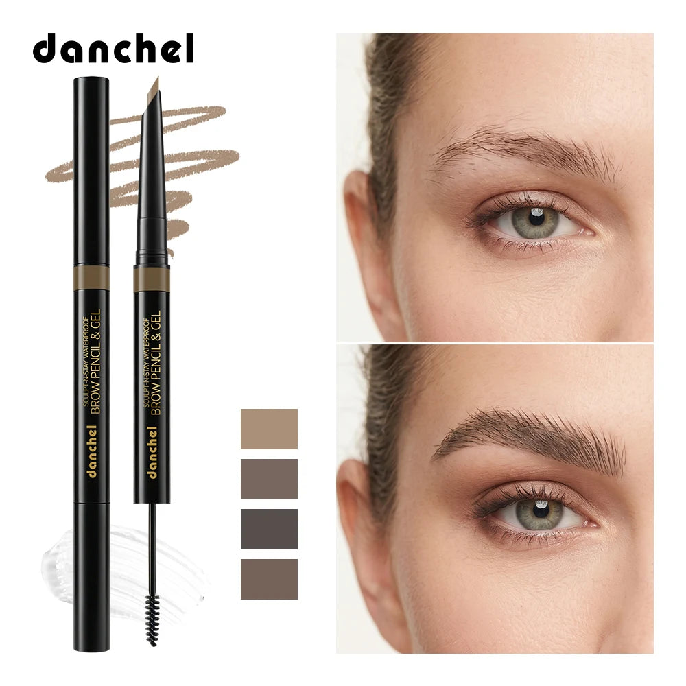 2 in 1 Waterproof Brow Pencil and Gel - 2