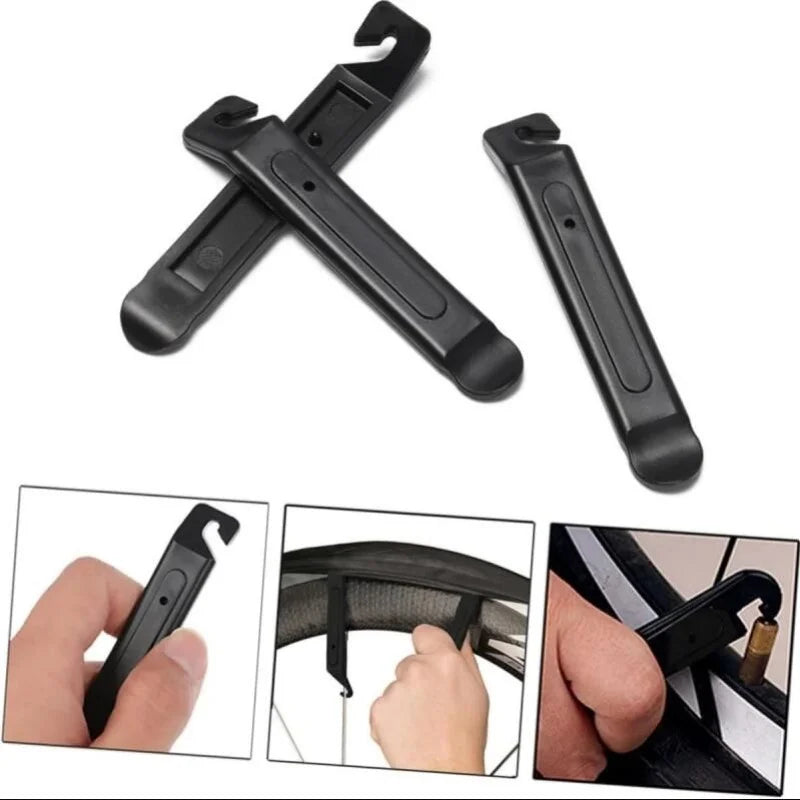 Bicycle Tire Repair Kit Compact Flat Tire Fix Puncture Patch Tool Set - 5