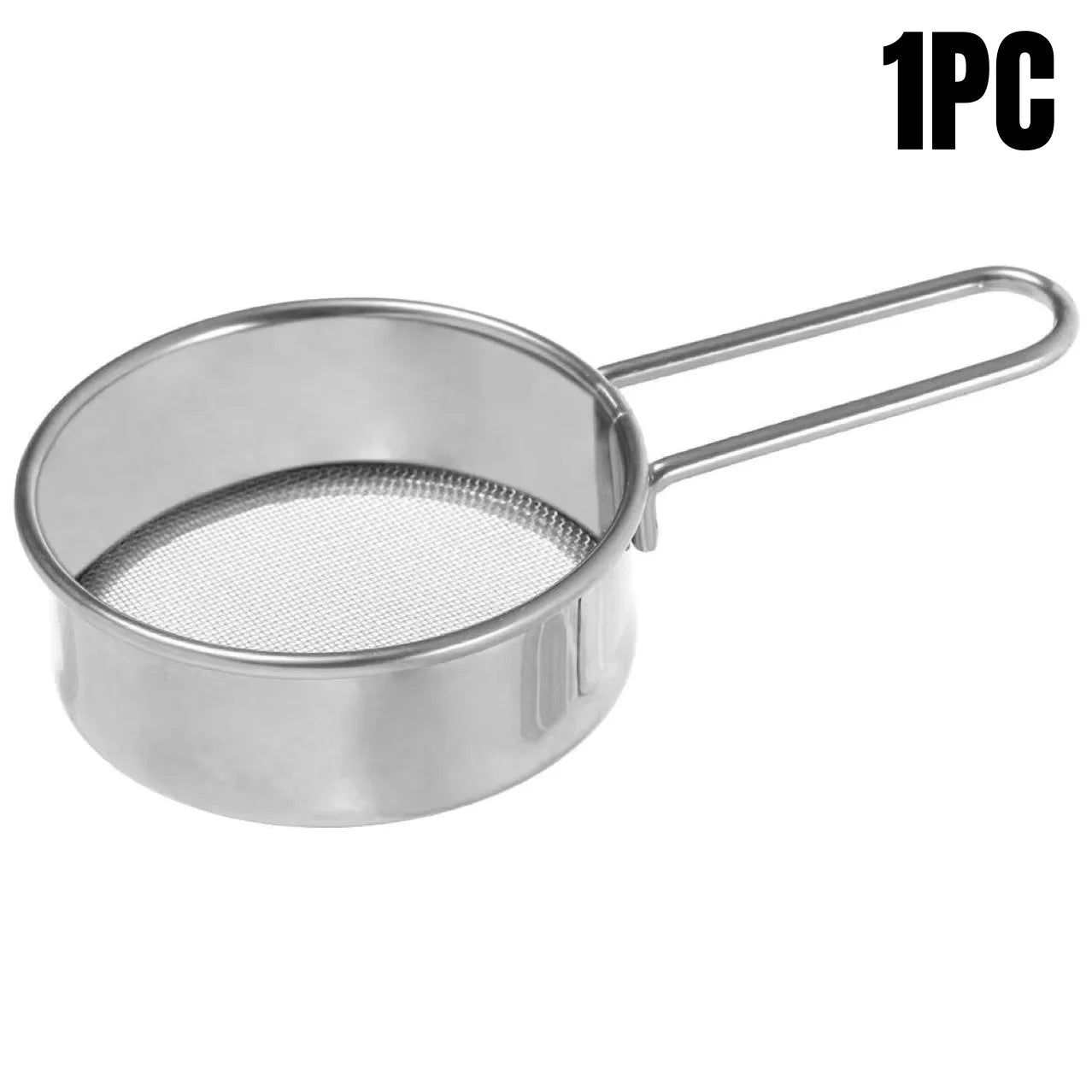 Stainless Steel Flour Sieve Fine Mesh Strainer Baking Powder Sifter