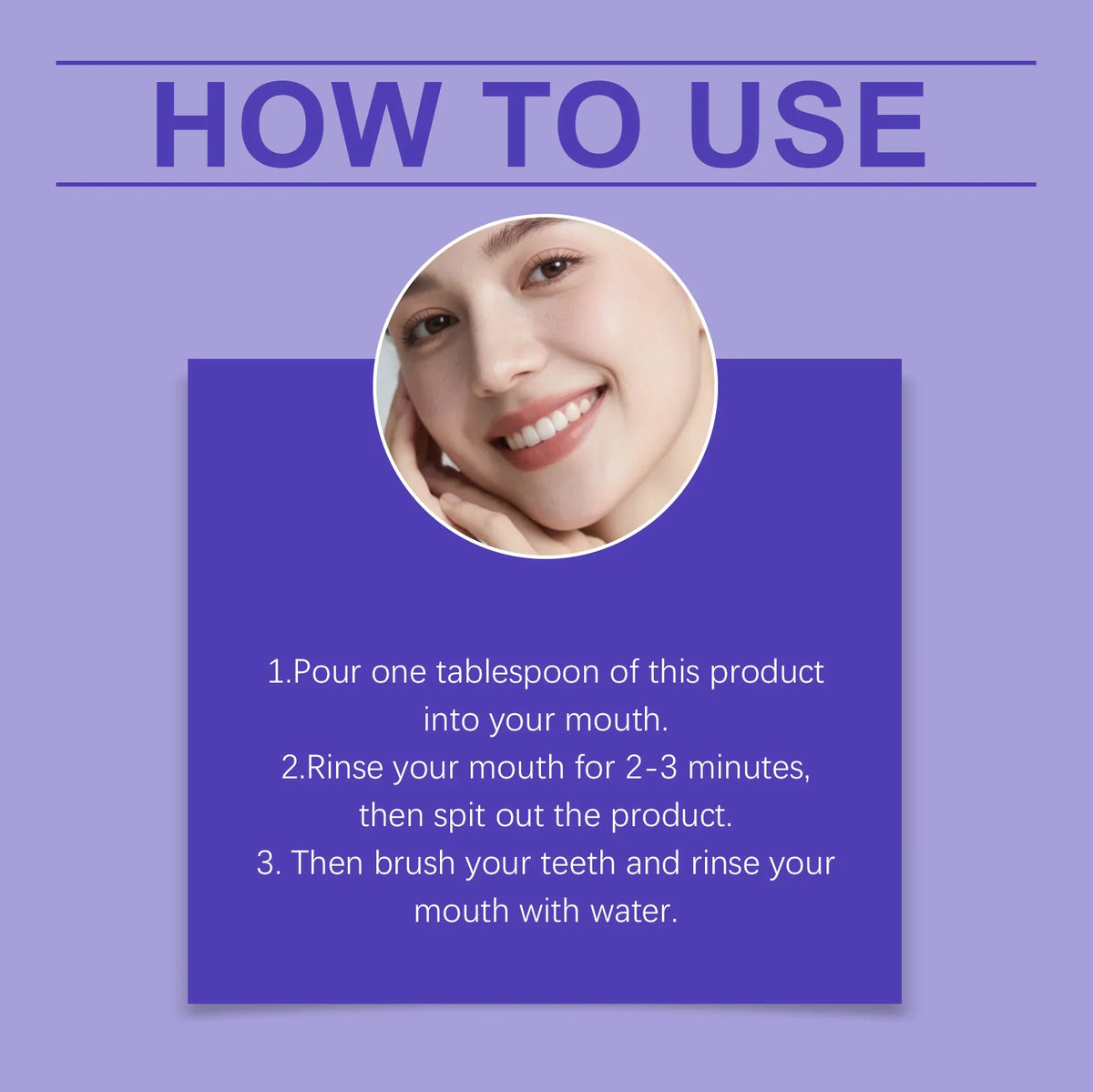 Purple Mouthwash Refreshing Breath Bad Breath Rinse Oral Care