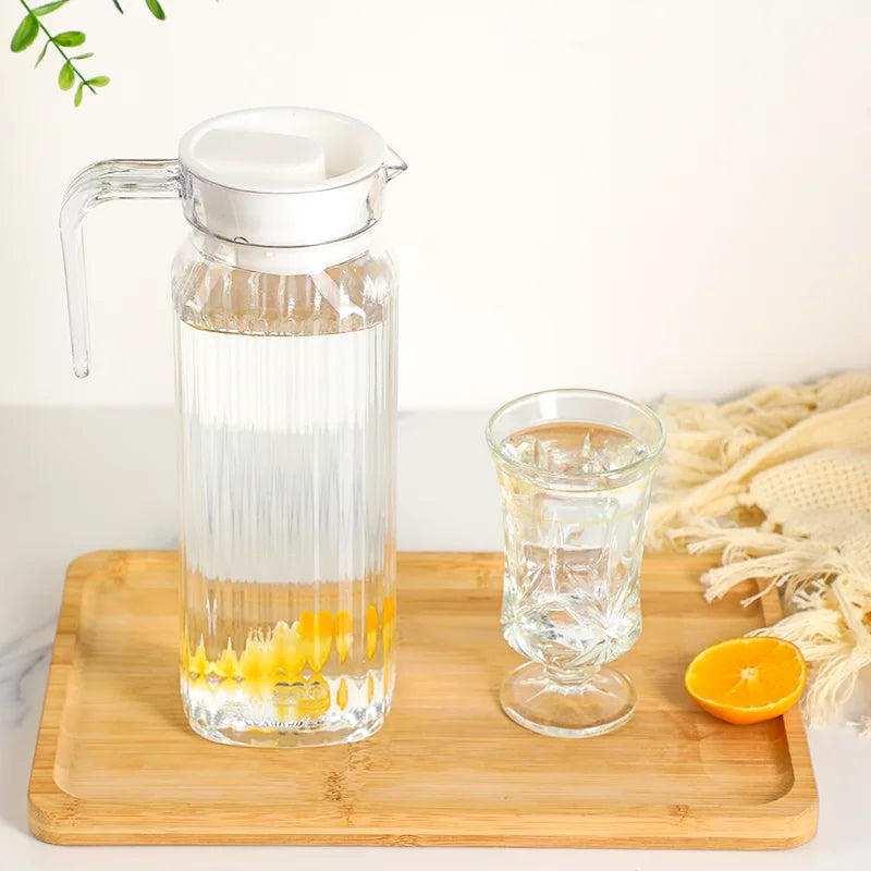 1.1L Transparent Plastic Water Jug Fridge Juice Pitcher Drink Dispenser