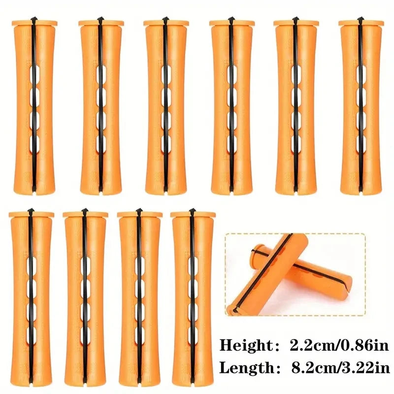 10pcs Hair Perm Rods Set Professional Curling Styling Tools