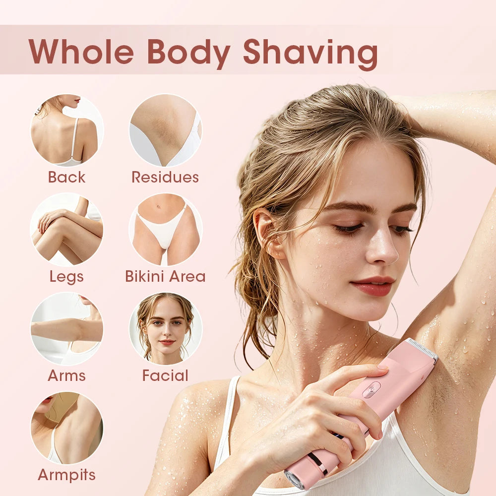 Waterproof Electric Shaver & Cordless Lady Razor - 7