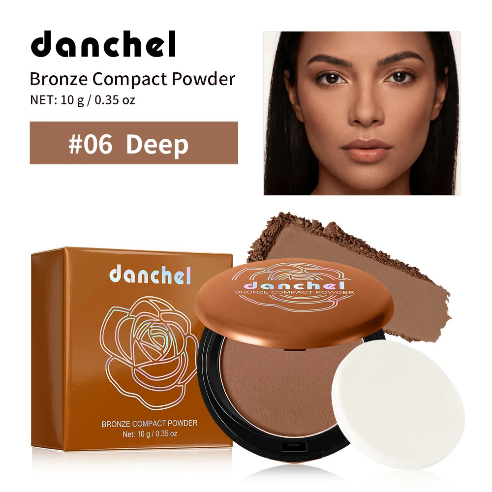 Matte Bronze Compact Powder Natural Setting Makeup
