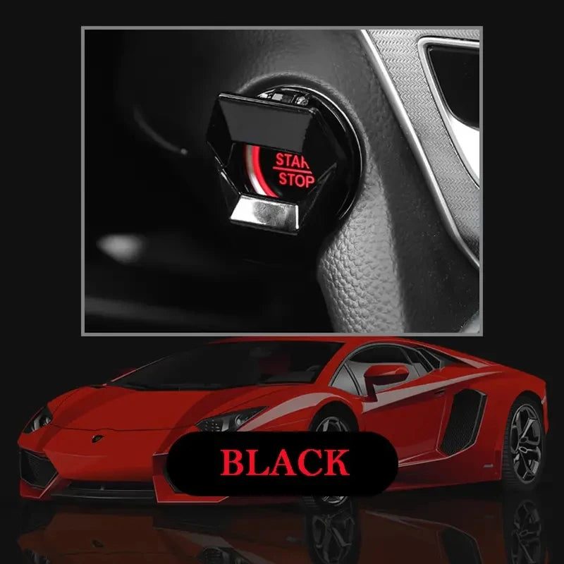 Car Engine Start Stop Button Cover Ignition Switch Protector Flip Cap - 16