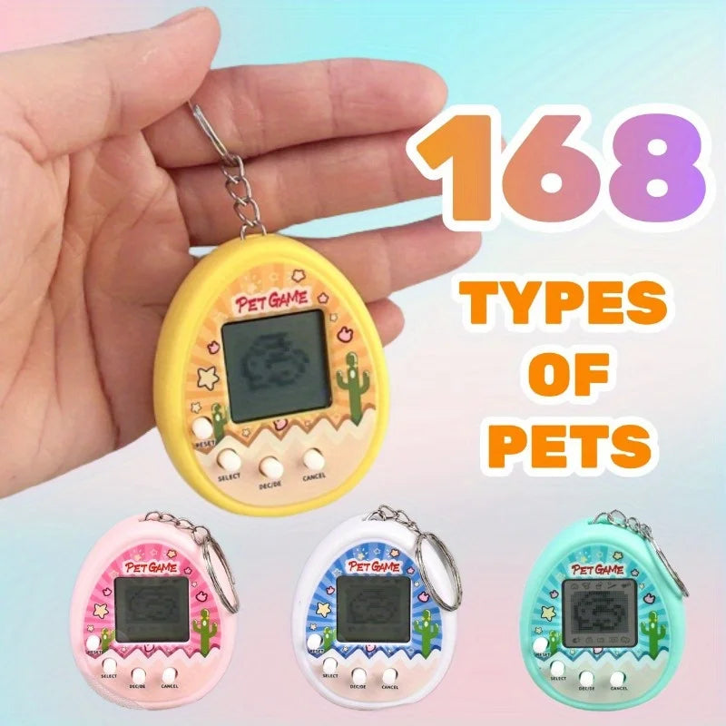 Electronic Virtual Pet Game Keychain Nostalgic Digital Animal Toy - 1