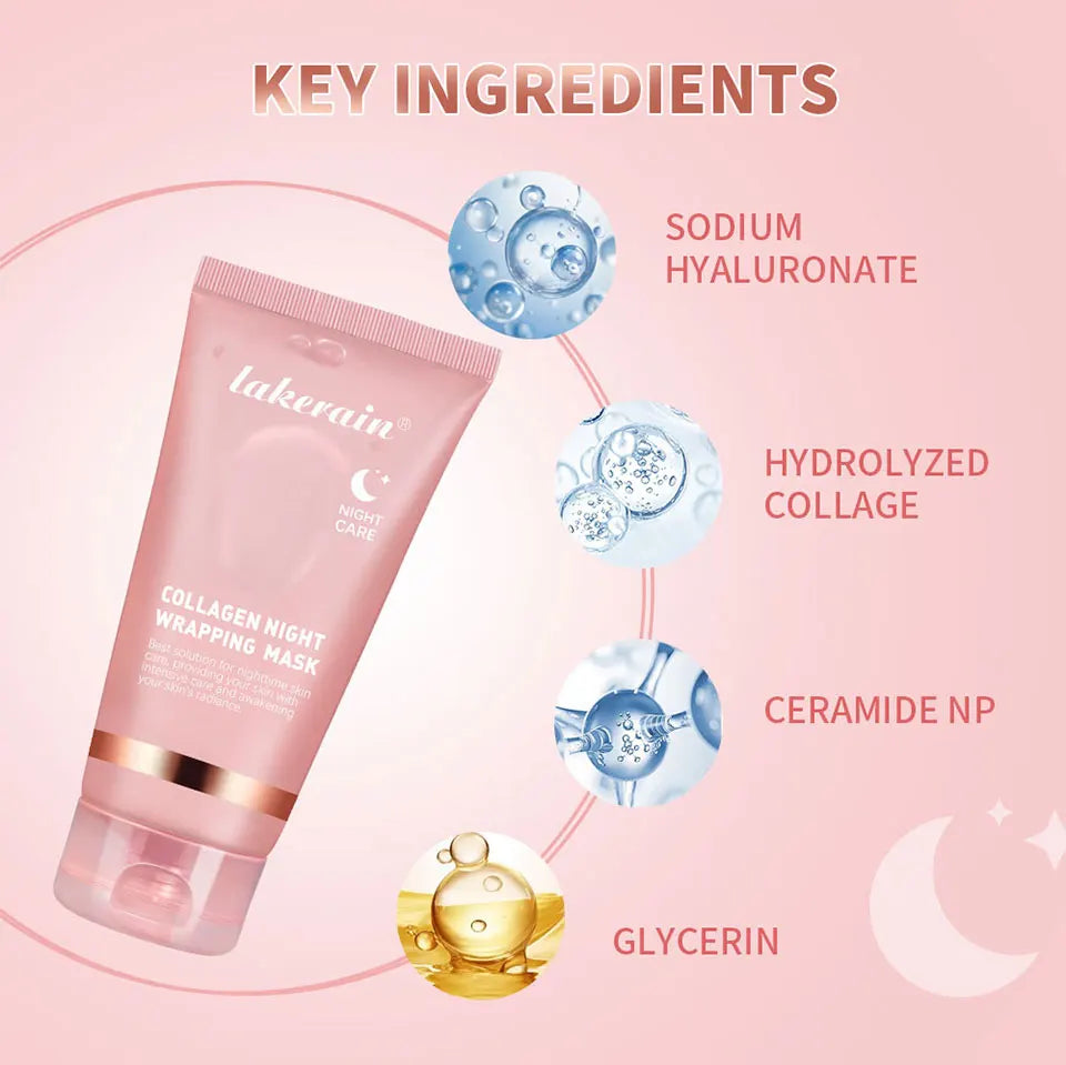 Collagen Skincare Set Firming Moisturizing Face Mask Cream and Serum