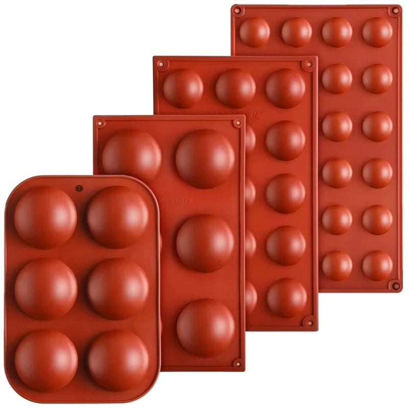 Silicone Semi Sphere Mold Half Ball Baking Tray for Chocolate Mousse
