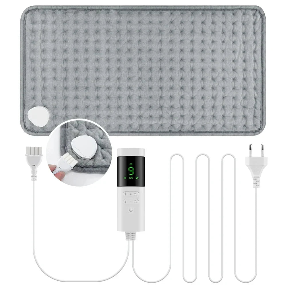 Electric Heating Pad 9 Heat Settings Soft Washable Heated Mat