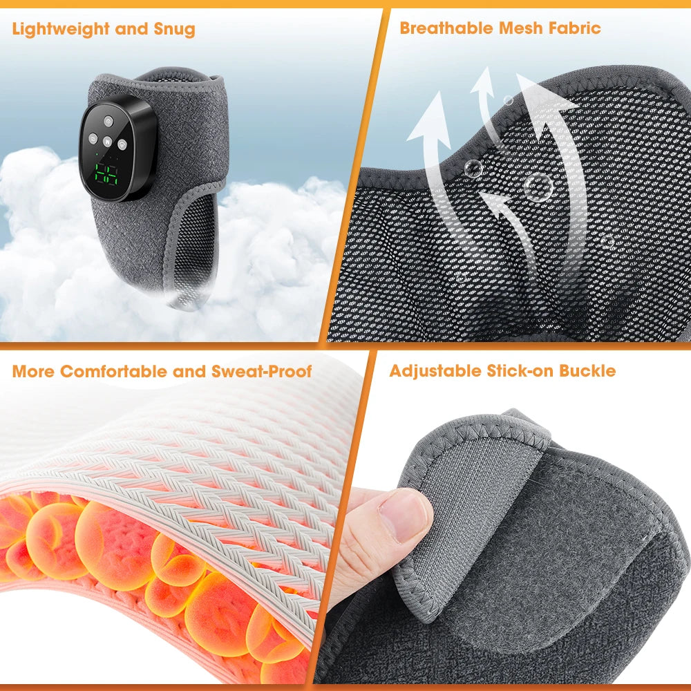 Cordless Heated Ankle Massager Portable Foot Relaxation Wrap - 13