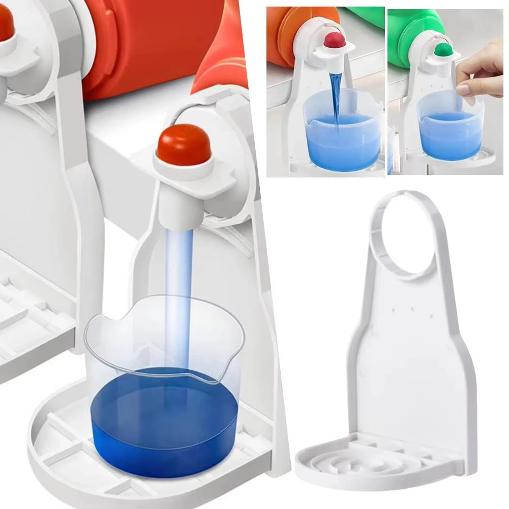Laundry Detergent Cup Holder Anti-Drip Tray Liquid Dispenser Rack