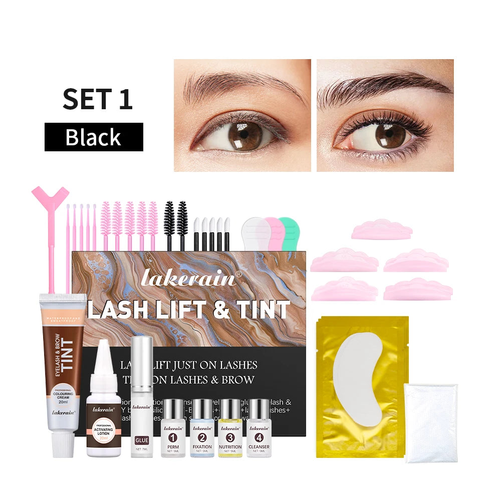 Professional Eyelash Perm and Tint Kit Lash Lift Curling Set - 1