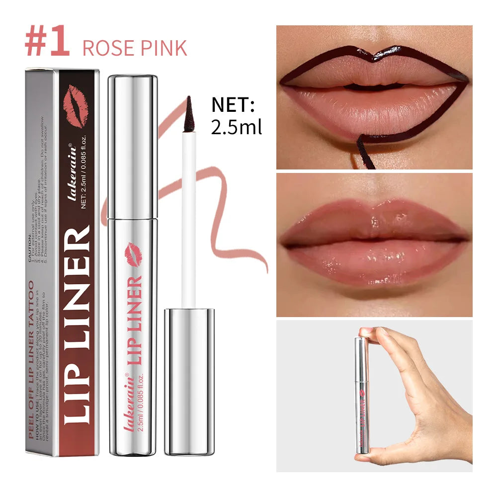 Waterproof Peel Off Lip Liner Tattoo Lip Tint Contour Stain - 24