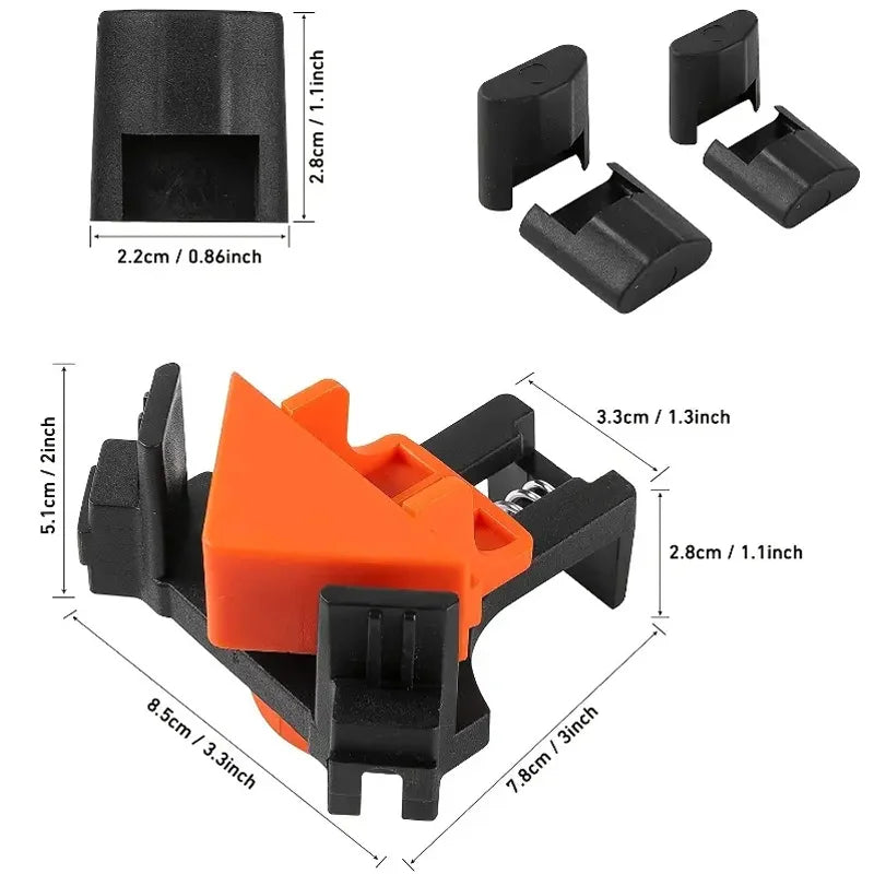 90 Degree Corner Clamp Woodworking Right Angle Clip Miter Frame Fixer
