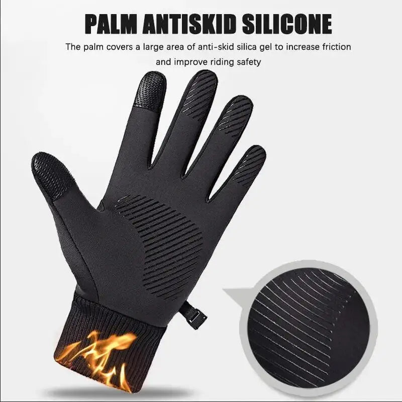 Winter Thermal Touch Screen Gloves Waterproof Cycling Ski Running Mittens - 4