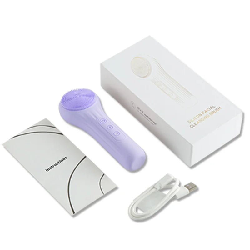 Sonic Facial Cleansing Brush Electric Face Scrubber Exfoliator