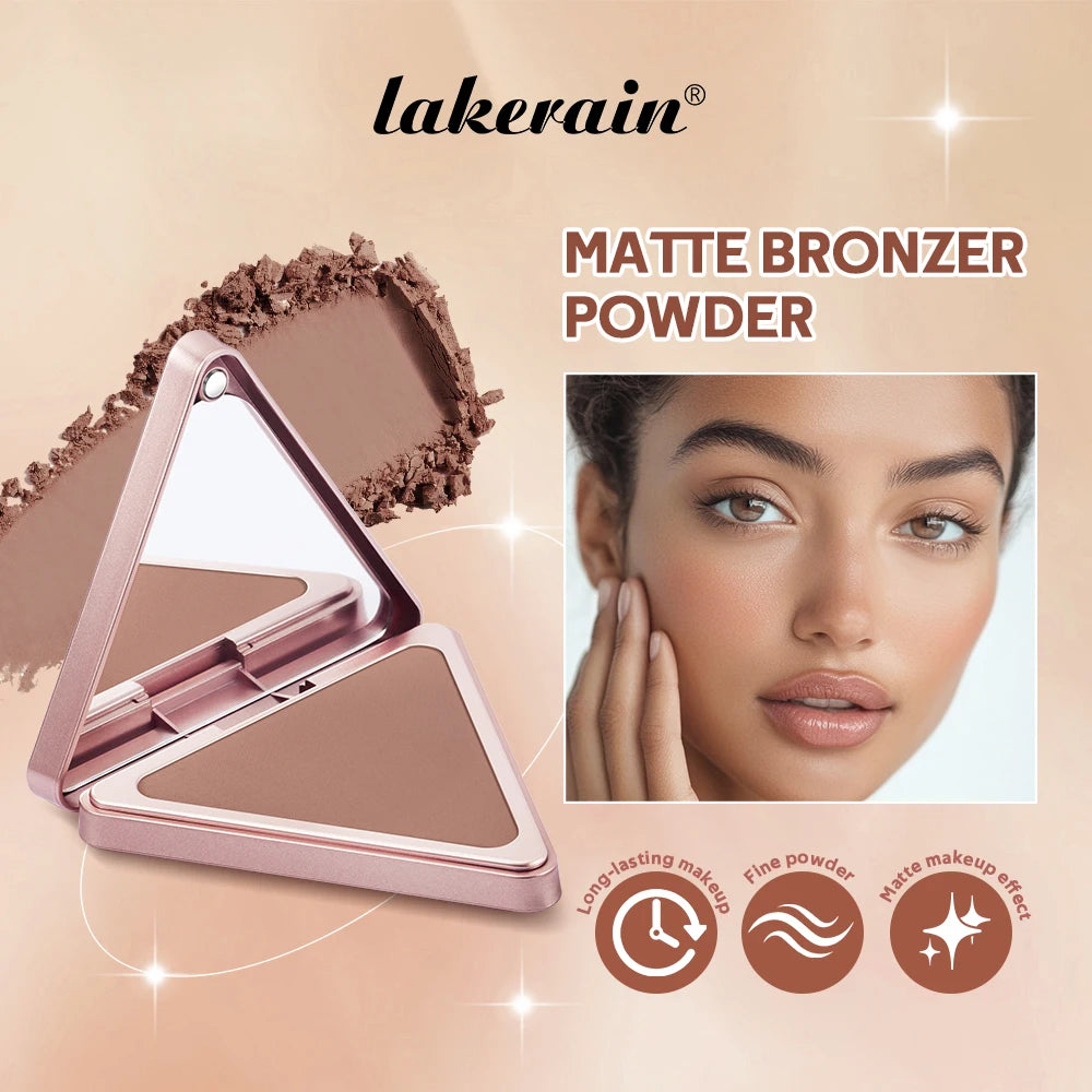 Matte Bronzer Powder Long Lasting Face Makeup & Oil Control Bronzer