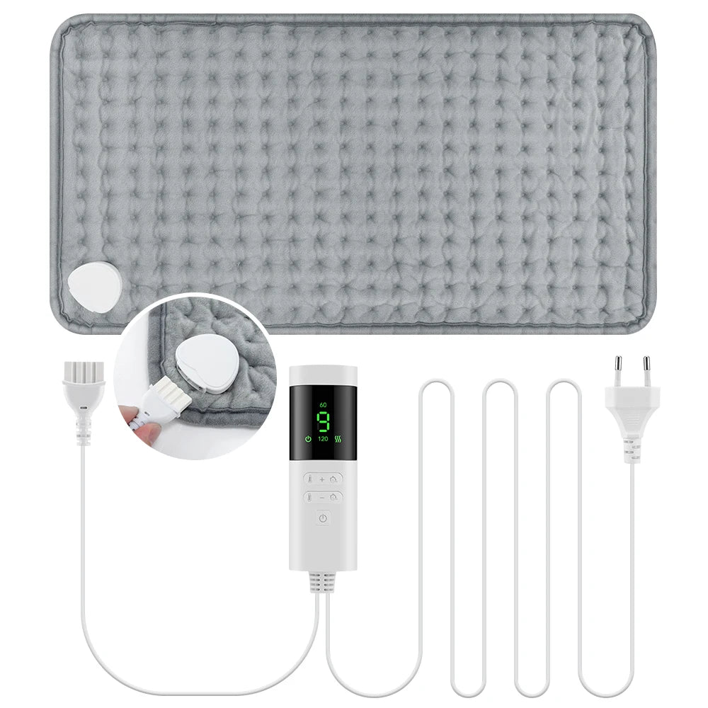 Electric Heating Pad 9 Heat Settings Soft Washable Heated Mat - 16