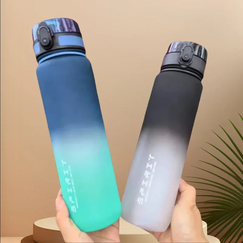 Motivational Sports Water Bottle Leak Proof Gym Jug Travel Cup - 7