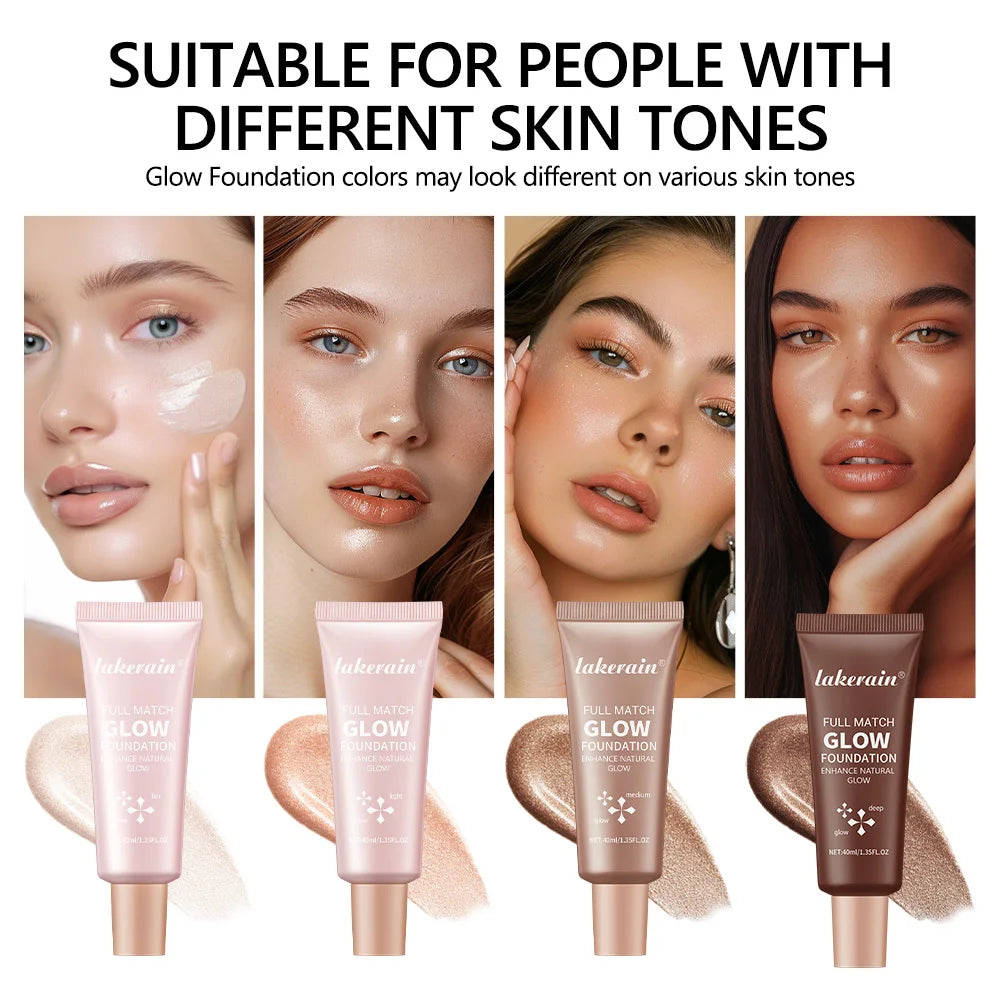 Glowing Liquid Foundation Moisturizing Highlighter Makeup Base - 1